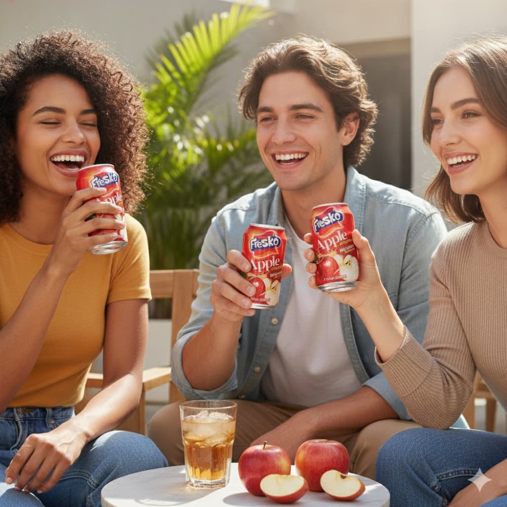 Jugo de manzana Fresko (24 x 330 ml / 11.16 oz) - Miniatura 4