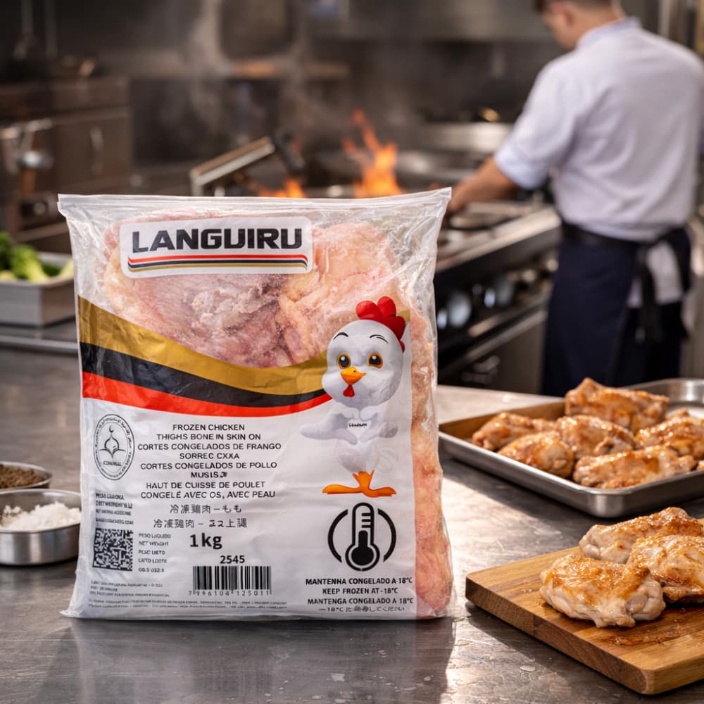 Cortes - encuentro - de pollo congelados con carcasa trasera Languiru (2 x 1 kg / 2.2 lb) - Miniatura 5