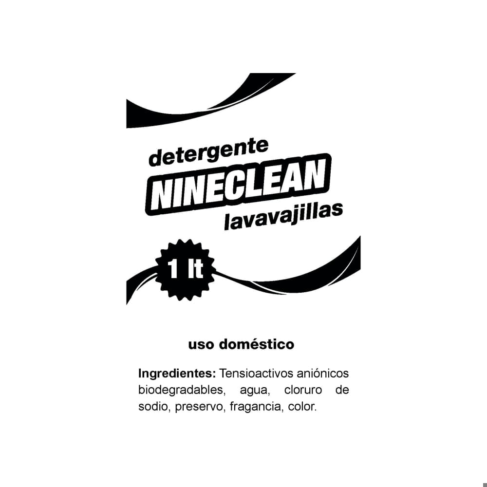 Detergente lavavajillas Nineclean (1 L) - Miniatura 4