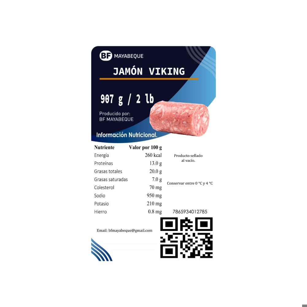 Jamón viking BF Mayabeque (907 g / 2 lb) - Miniatura 4