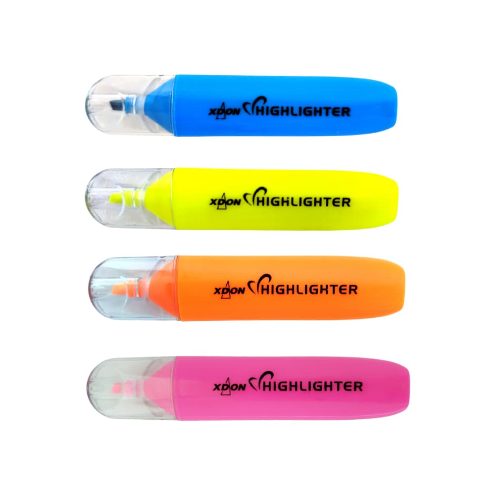 Estuche de resaltadores fluorescentes XDon (4 U) - Miniatura 2