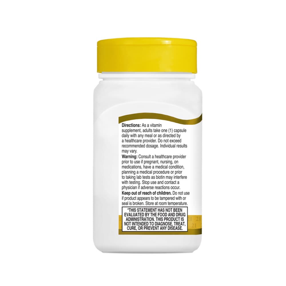 Biotina 5000 mcg 21st Century (110 cápsulas) - Miniatura 4