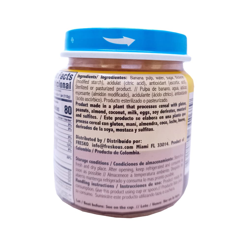 Compota de banana Fresko (113 g / 4 oz) - Miniatura 3