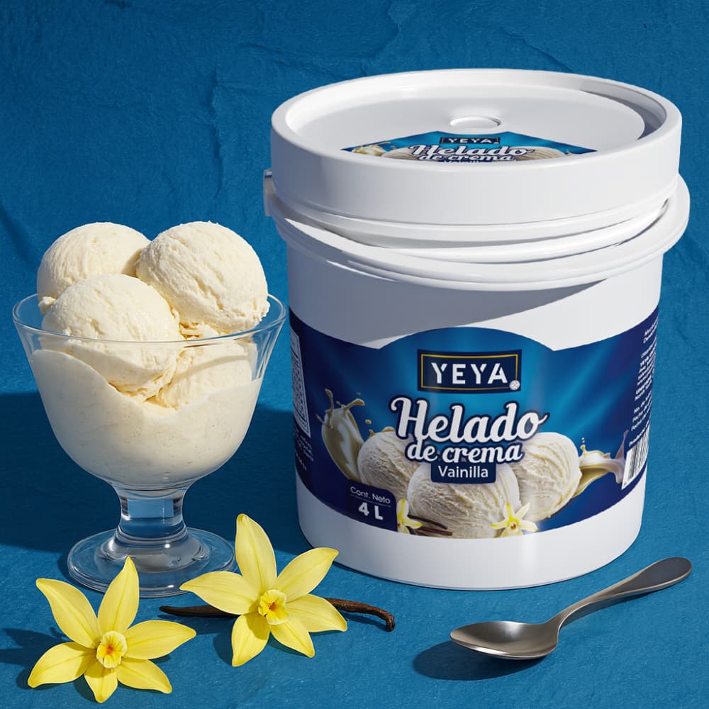 Helado de crema sabor vainilla YEYA (4 L) - Miniatura 4