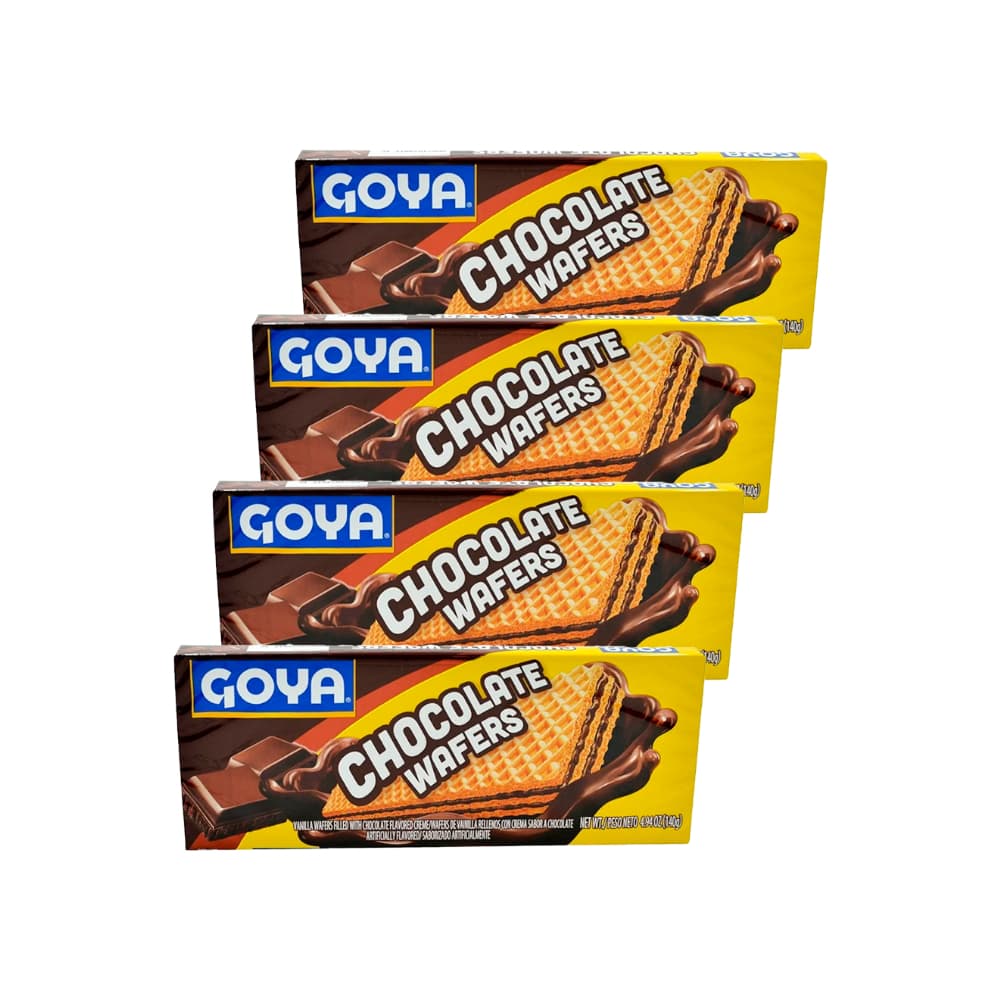 Sorbeto de vainilla relleno con crema sabor a chocolate Goya (4 x 140 g / 4.94 oz) - Imagen 1