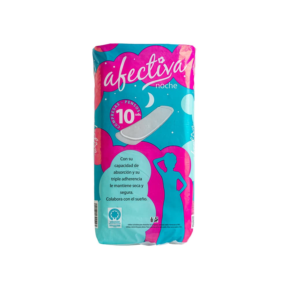 Compresa de noche Afectiva (10 U) - Miniatura 3
