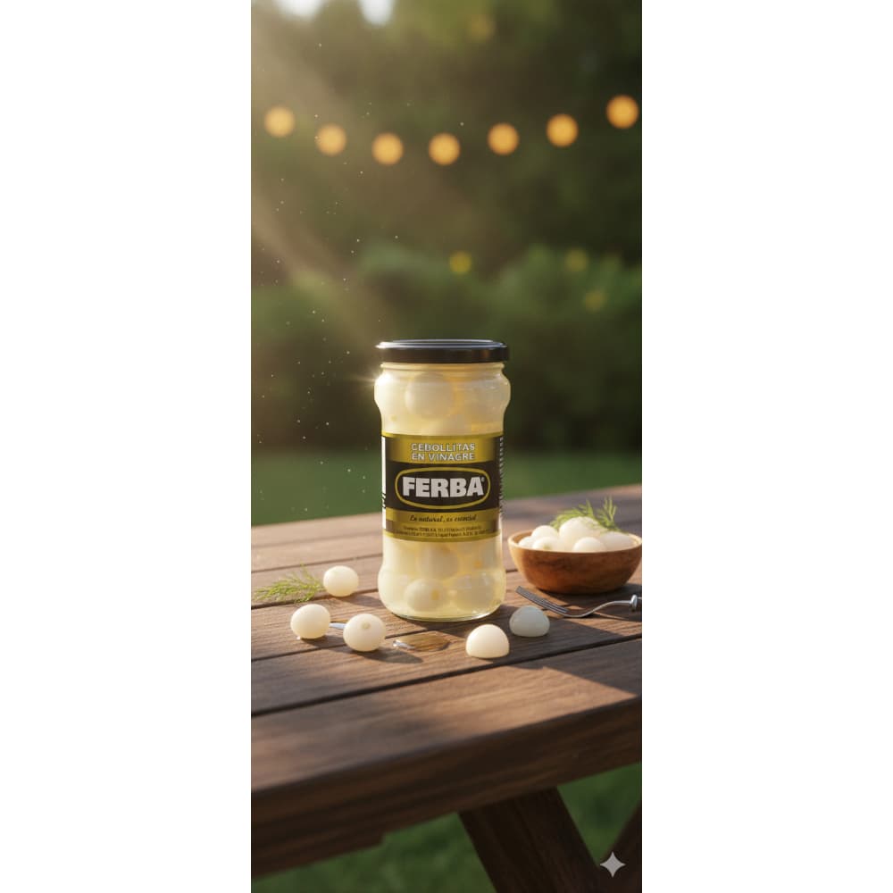 Cebollitas en vinagre Ferba (300 g / 10.58 oz) - Miniatura 4