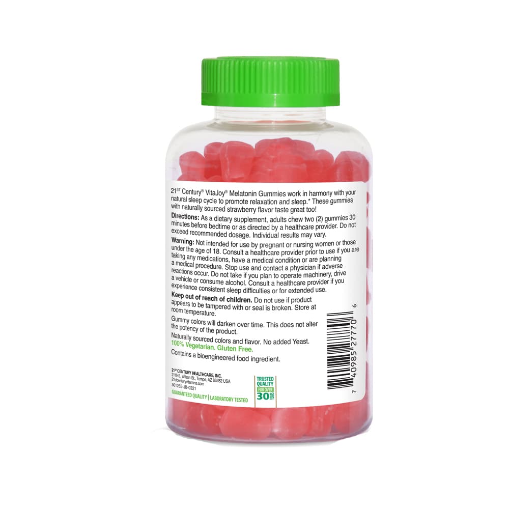 Suplemento vitamínico con Melatonina VitaJoy 21st Century (120 gomitas) - Miniatura 2