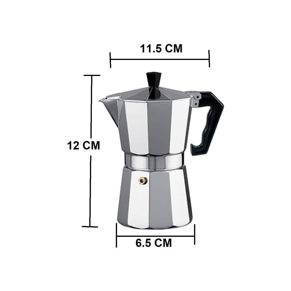 Cafetera italiana de aluminio de 1 tazas Alessandro - Miniatura 2