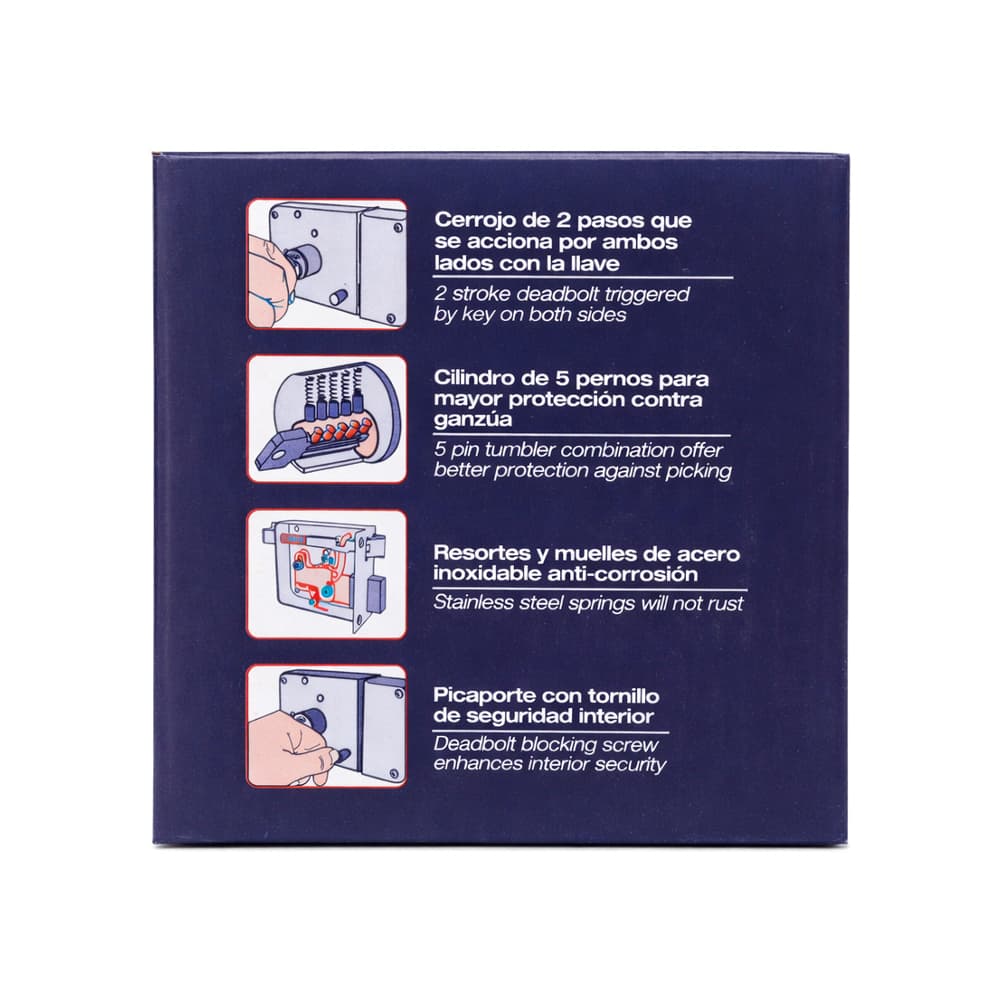Cerradura de sobreponer función instala fácil 34CS Lock - Miniatura 3