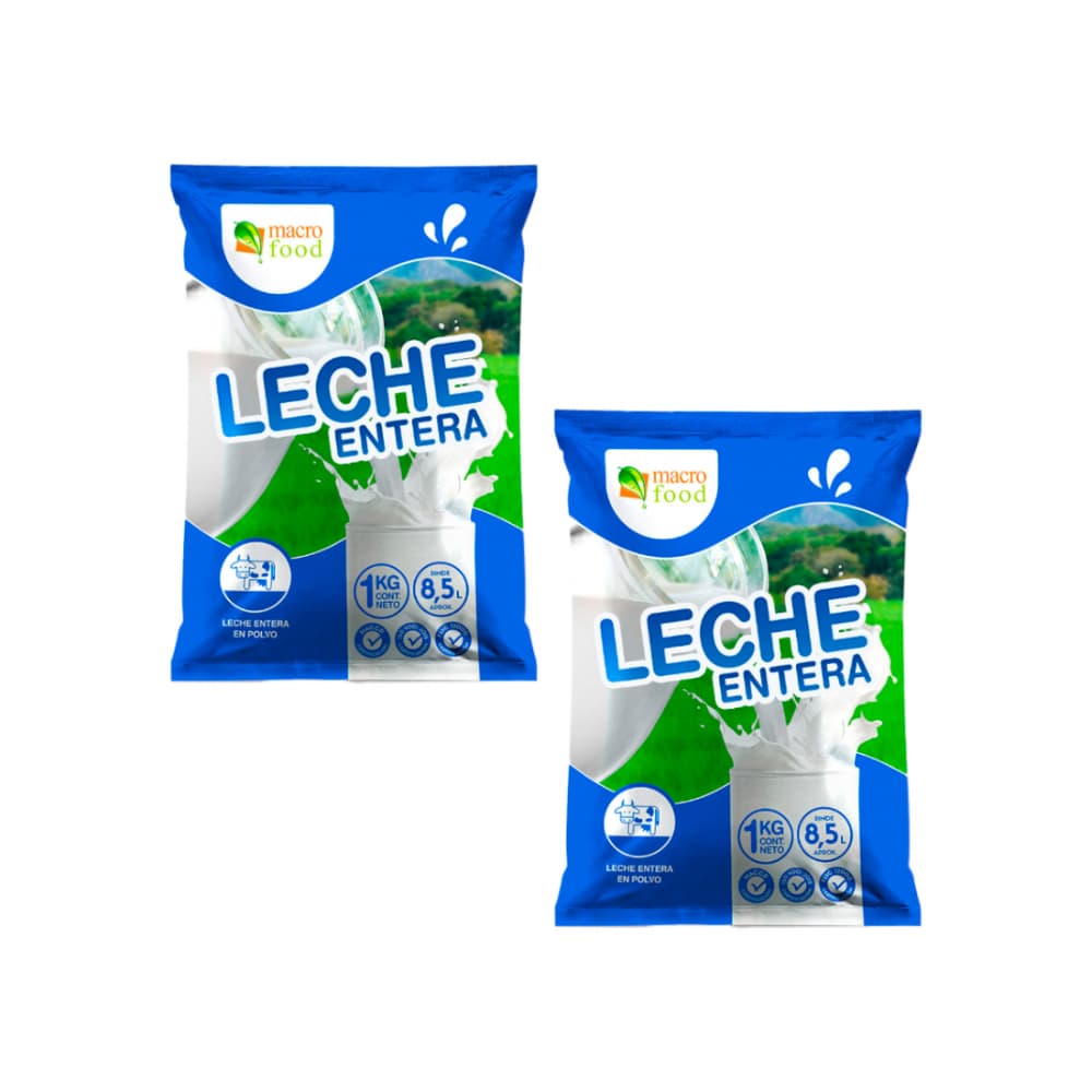 Leche entera en polvo (2 x 1 kg / 2.2 lb) - Miniatura 1