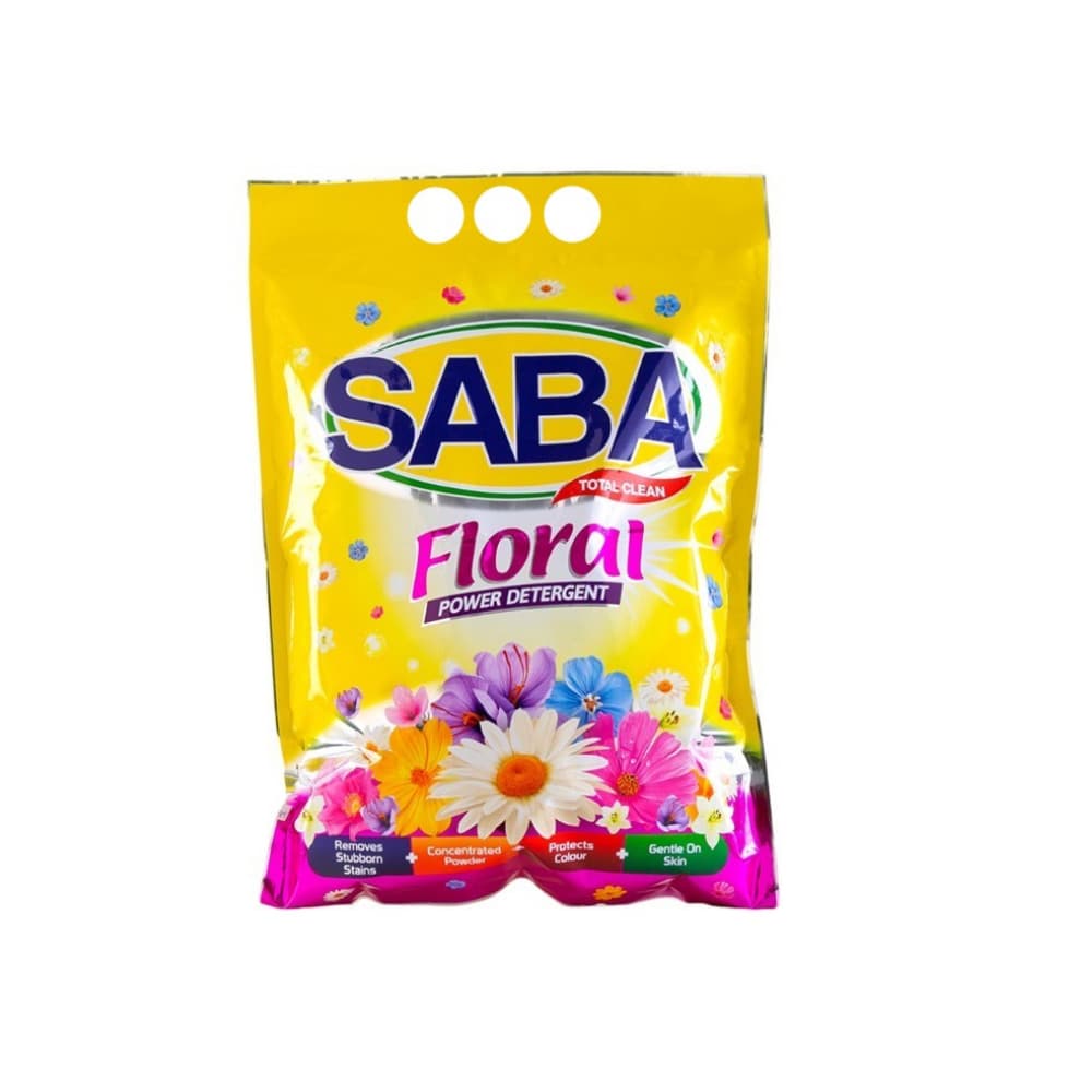 Detergente en polvo Saba Floral (500 g / 1.1 lb) - Imagen 1