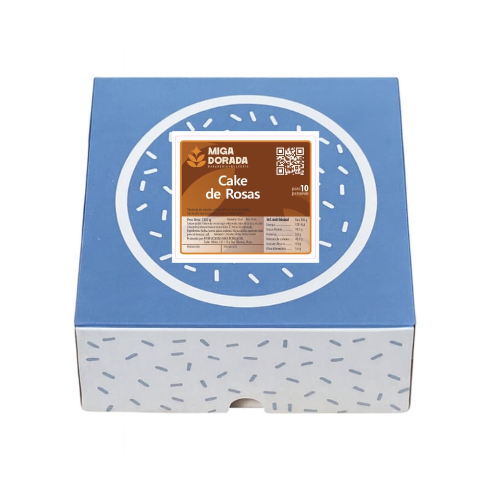 Cake de rosas Miga Dorada (10 personas) - Miniatura 3