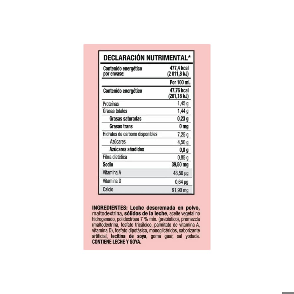 Alimento en polvo para preparar bebida a base de leche descremada y grasa vegetal Creemy Great Value (120 g / 4.23 oz) - Miniatura 3