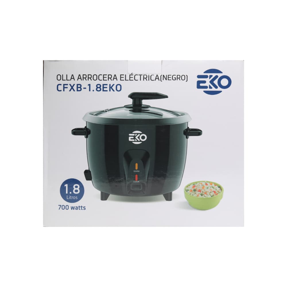 Olla arrocera eléctrica negra Eko CFXB-1.8EKO - Miniatura 3