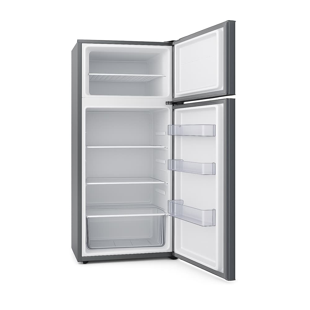 Refrigerador de 8.5 pies cúbicos negro con puertas gris oscuro Royal RF85S - Miniatura 3