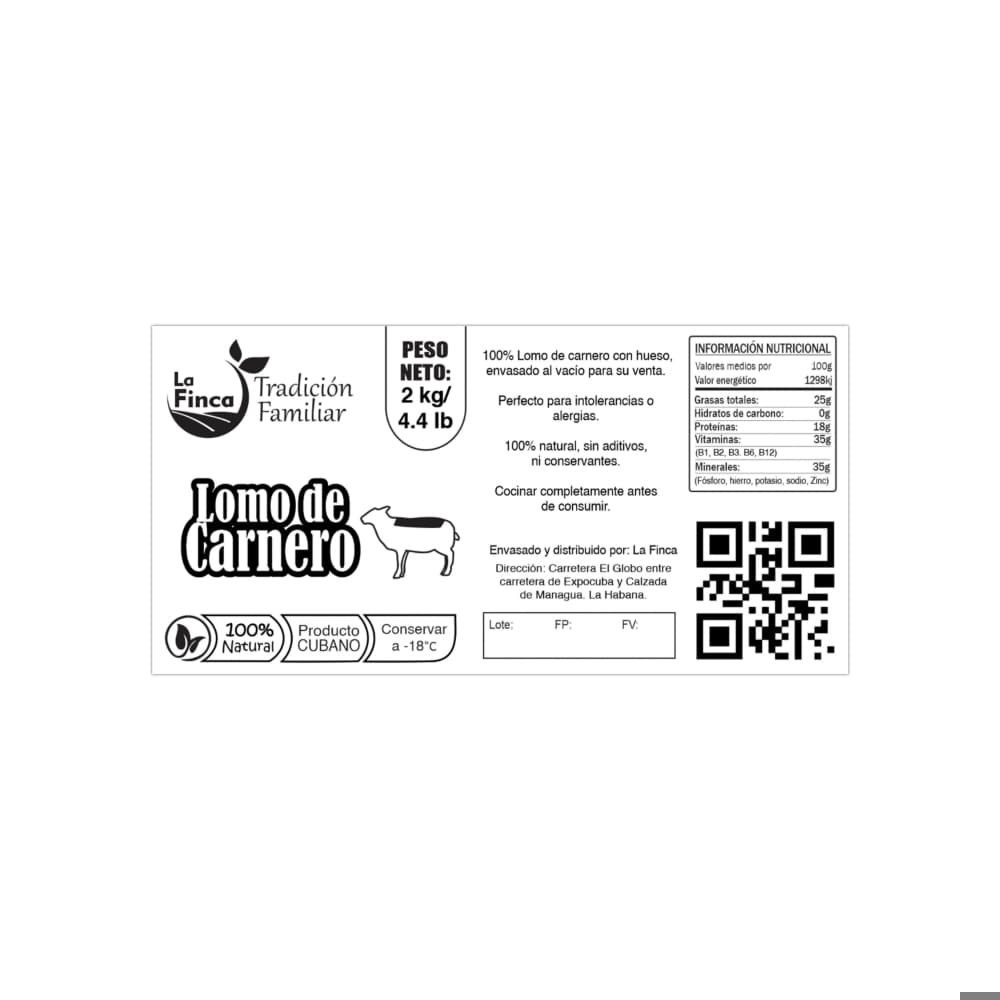 Lomo de carnero La Finca (2 kg / 4.4 lb) - Miniatura 3
