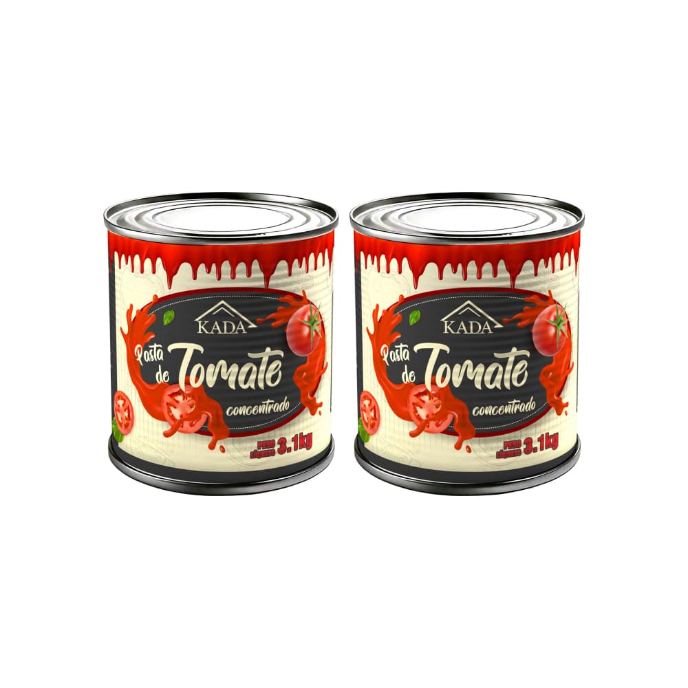 Pasta de tomate concentrada Kada (2 x 3.1 kg / 6.8 lb) - Imagen 1