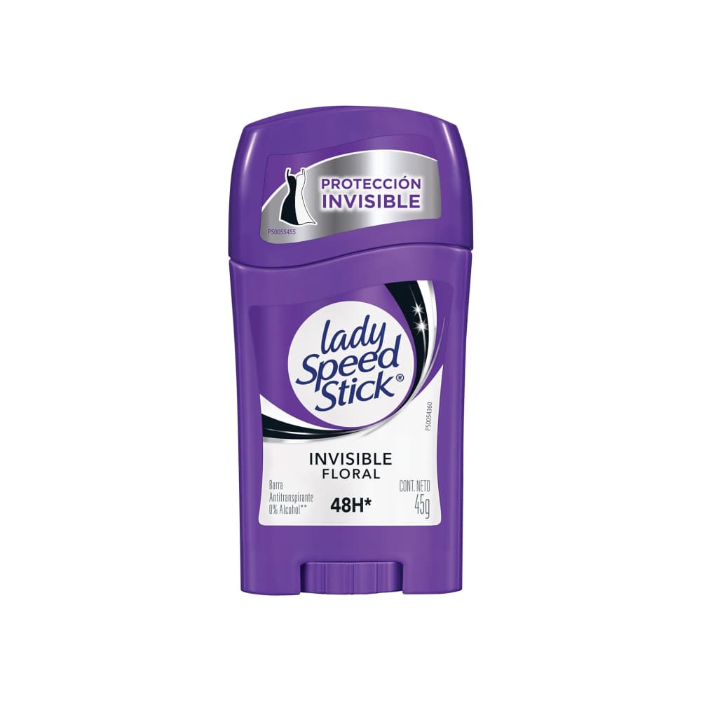 Desodorante antitranspirante en barra invisible floral Lady Speed Stick (45 g / 1.59 oz) - Imagen 1