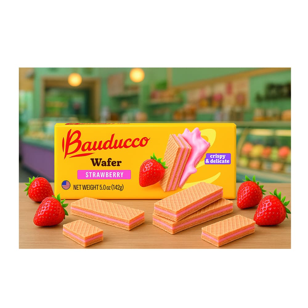 Sorbetos rellenos con crema sabor a fresa Bauducco (142 g / 5 oz) - Miniatura 3