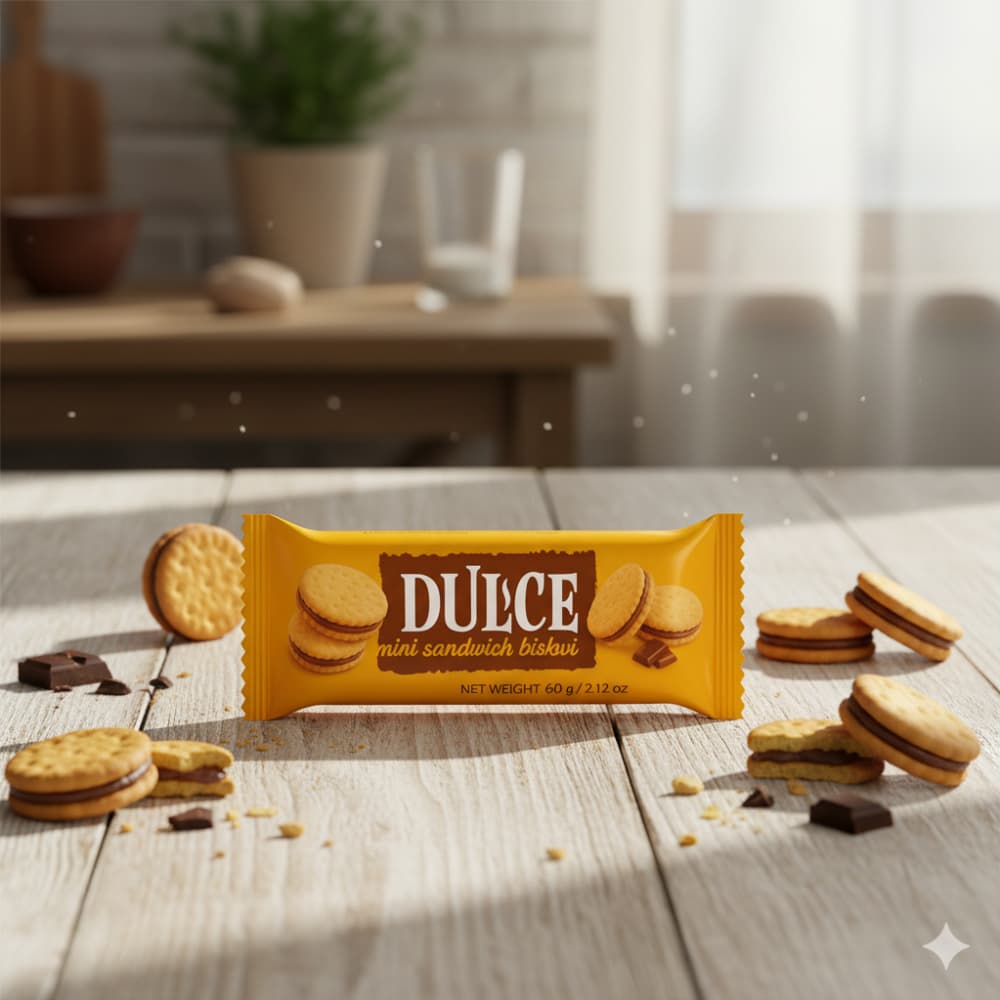 Galleta sandwich con crema de cacao y avellana Dulce (60 g / 2.12 oz) - Miniatura 4