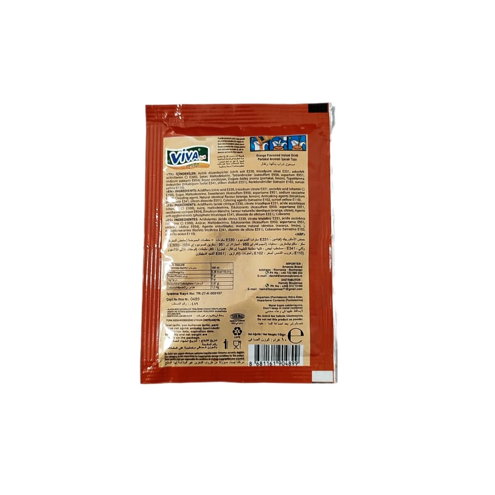 Refresco instantáneo sabor naranja Viva Jus (10 g) - Miniatura 2