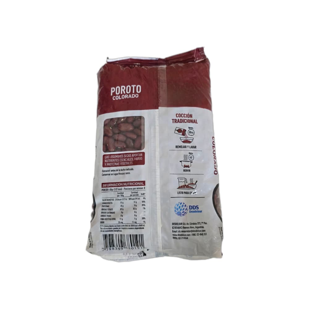 Frijoles colorados DDS Desdelsur (500 g / 1.10 lb) - Miniatura 2