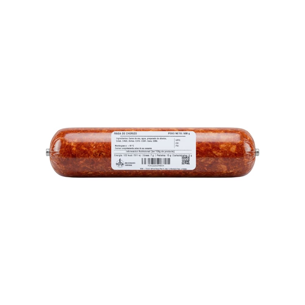 Masa de chorizo de res Macerados Habana (500 g / 1.1 lb) - Miniatura 1