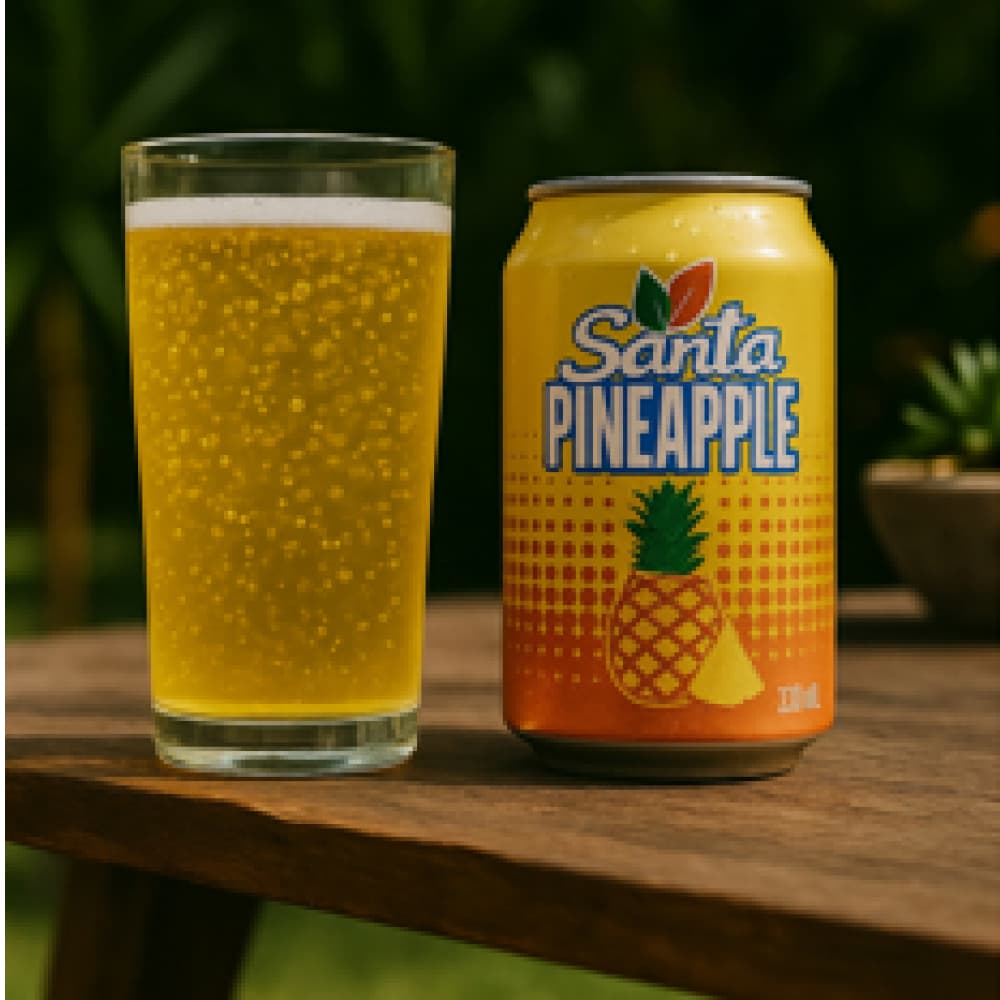 Refresco gaseado de piña Santa (12 x 330 ml) - Miniatura 2