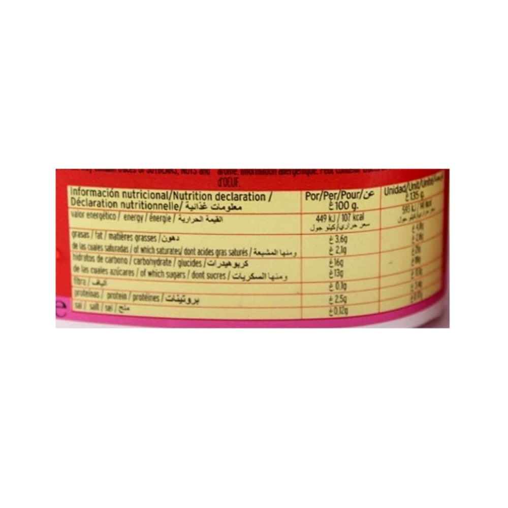 Natilla sabor fresa Kalise (250 g / 8.8 oz) - Miniatura 2