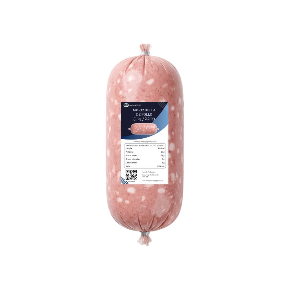 Mortadella de pollo BF Mayabeque (1 kg / 2.2 lb) - Miniatura 1