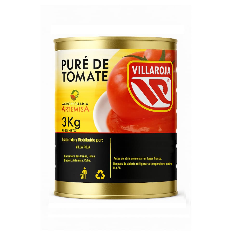 Puré de tomate Villa Roja (3 kg / 6.6 lb) - Imagen 1