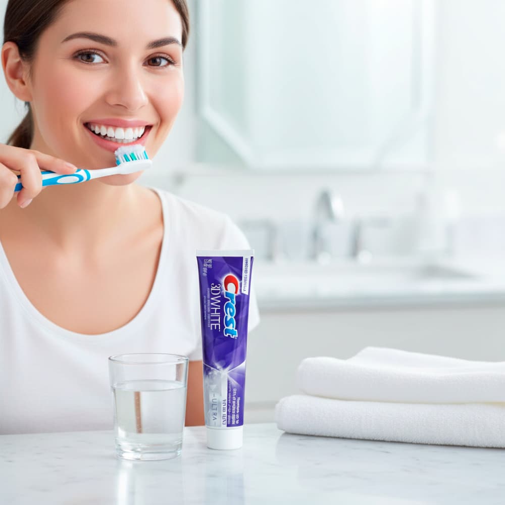 Pasta dental anticaries con flúor sabor a menta 3D White Crest (147 g / 5.2 oz) - Miniatura 4
