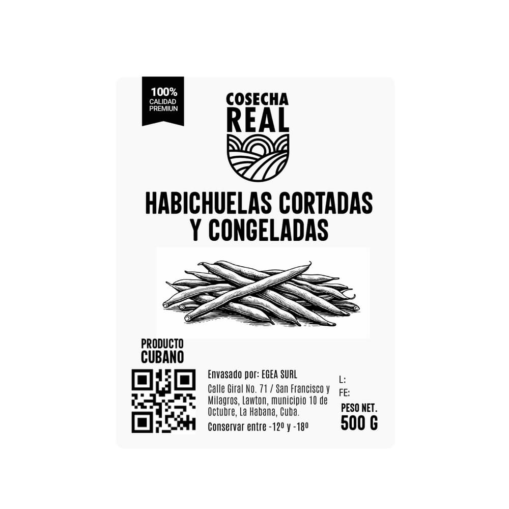 Habichuelas cortadas y congeladas Cosecha Real (500 g / 1.1 lb) - Miniatura 3