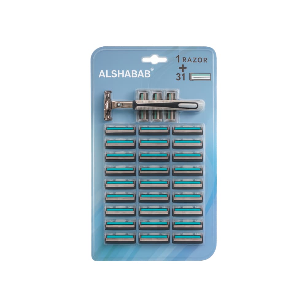 Cuchillas de afeitar con 31 repuestos Alshabab - Imagen 1