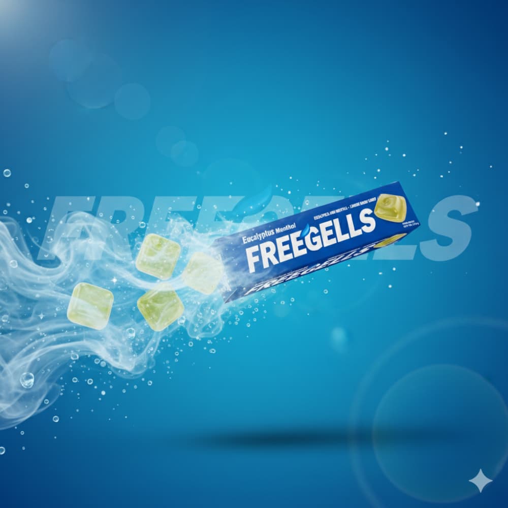 Caramelos macizos duros sabor a mentol y eucalipto Freegells (6 x 27.9 g) - Miniatura 4