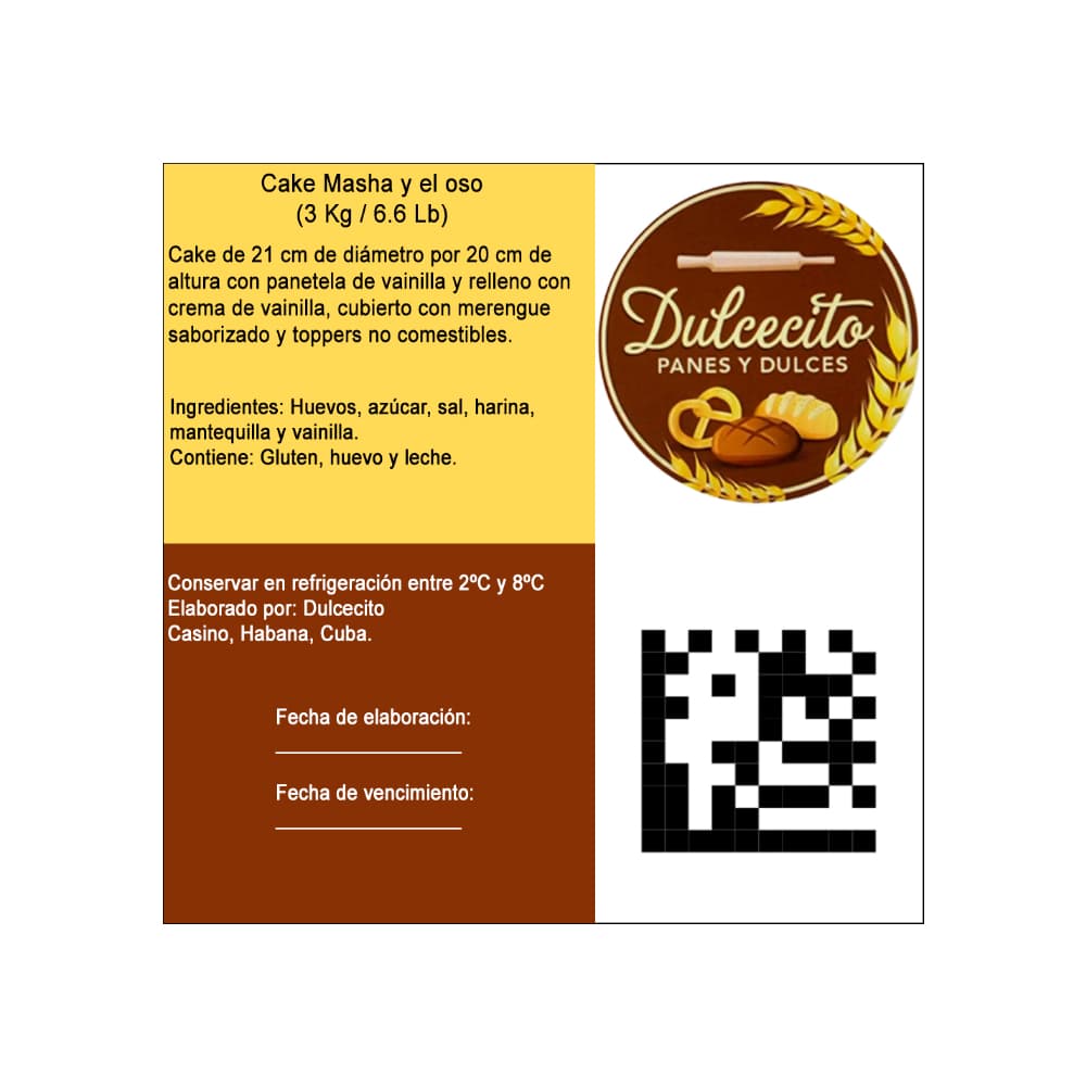 Cake Masha y el oso Dulcecito (20 personas) - Miniatura 2