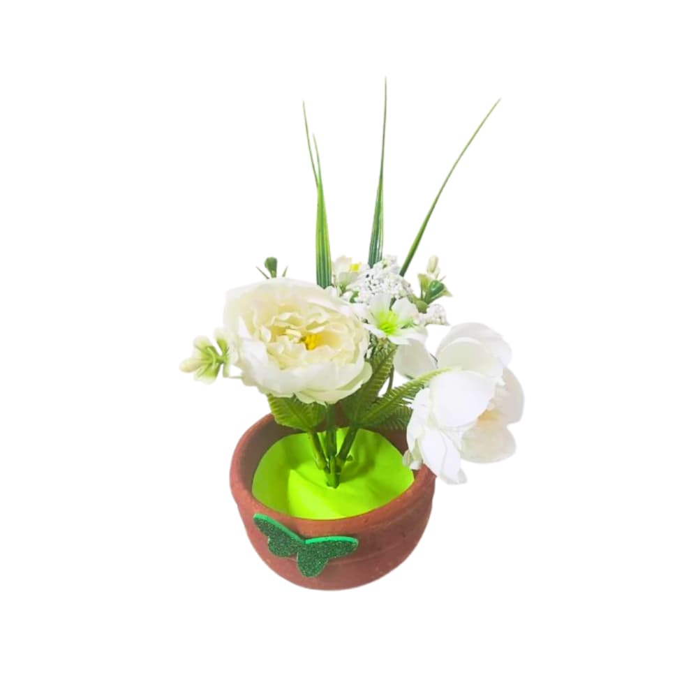 Arreglo floral artificial en maceta pequeña Torbex - Miniatura 2