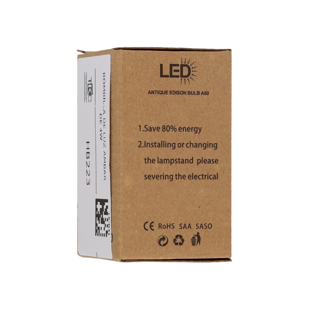 Bombilla de 4W con luz cálida ámbar Malu - Miniatura 4