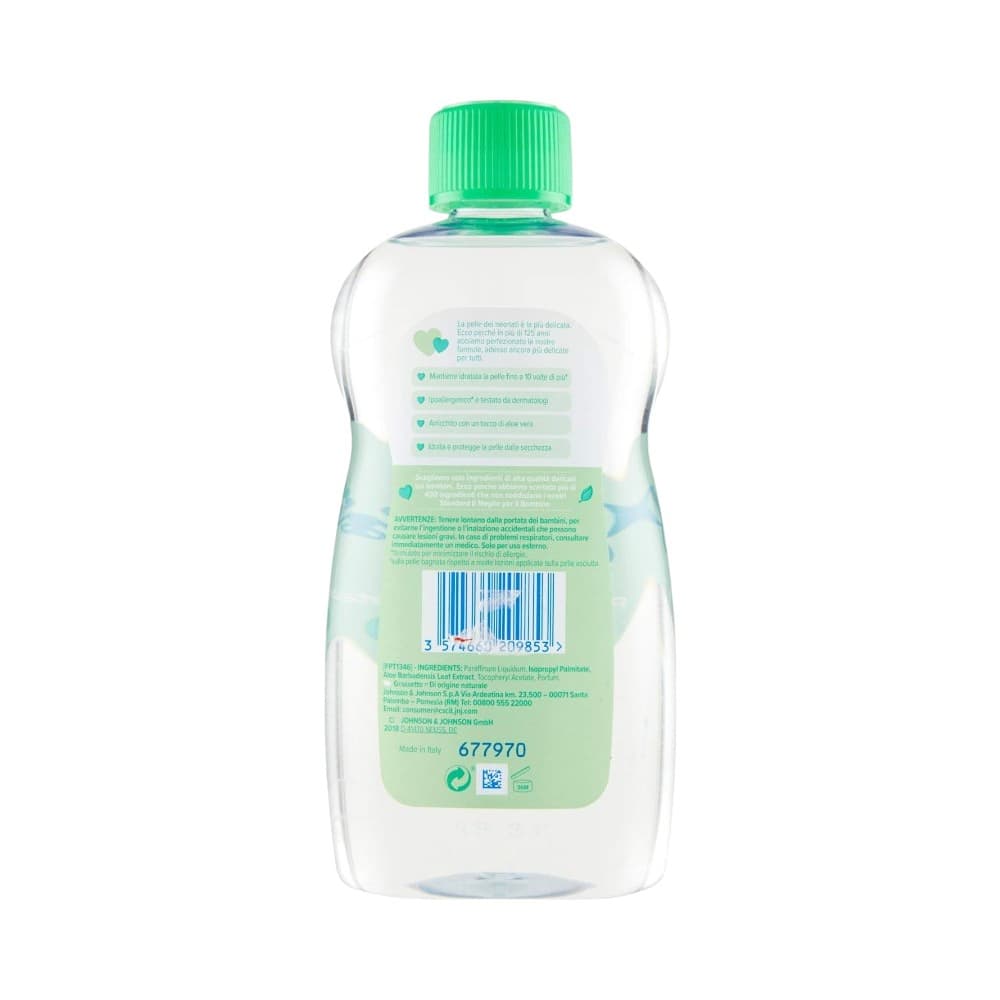 Aceite para bebés con aloe vera y vitamina E Johnson's (500 ml) - Miniatura 5