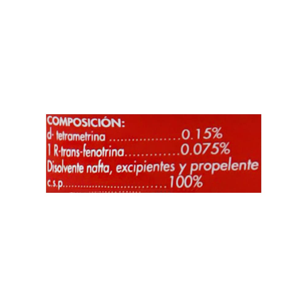 Insecticida aerosol multi insectos Rojo Arrixaca (600 ml) - Miniatura 4