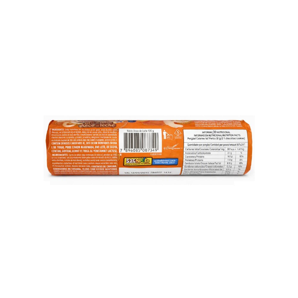 Galletas dulces con crema sabor a dulce de leche Nikito (6 x 120 g / 4.23 oz) - Miniatura 3