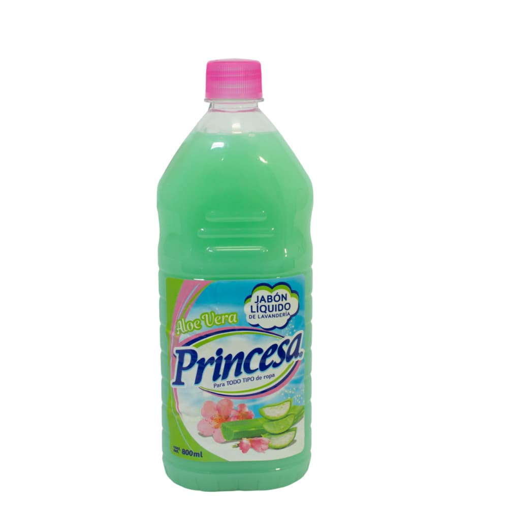 Jabón liquido de lavandería con aloe vera Princesa (800 ml) - Miniatura 2