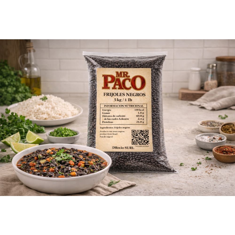 Frijoles negros Mr. Paco (5 kg / 11 lb) - Miniatura 4