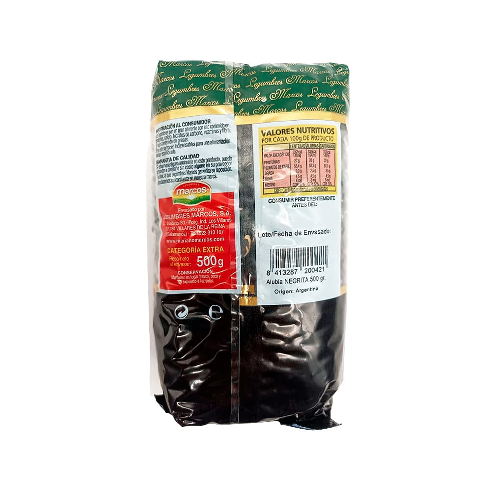 Frijoles negros Marcos (500 g / 1.10 lb) - Miniatura 2