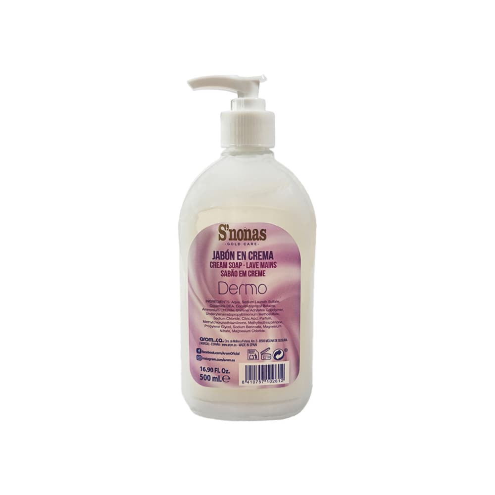 Jabón en crema para manos dermo S'nonas (500 ml) - Miniatura 2