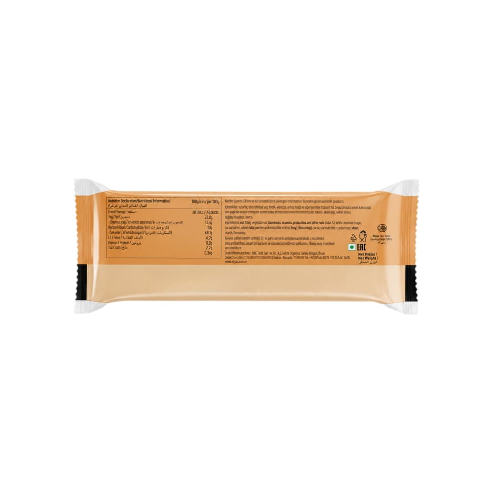Barra recubierta de cacao rellena de crema de cacao y caramelo Tayas (30 g / 1.06 oz) - Miniatura 2