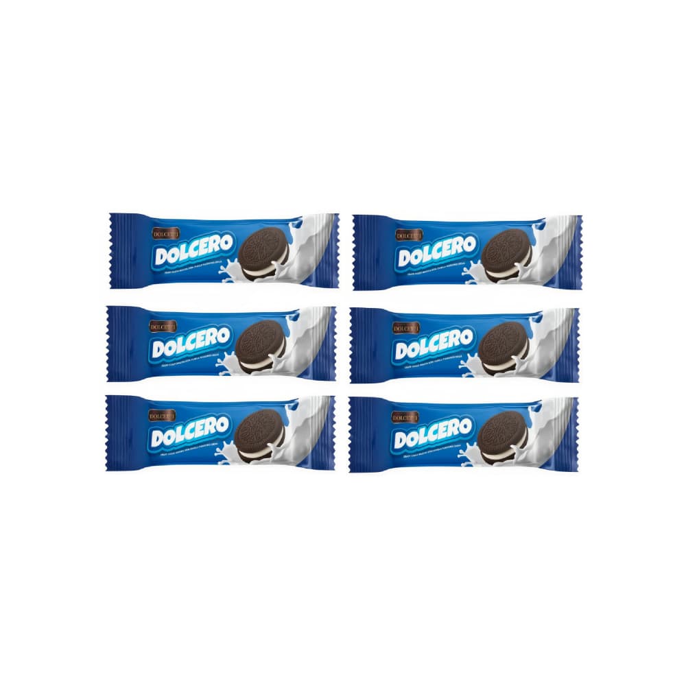 Galleta crujiente de cacao con crema de vainilla Dolcero Dolcetti (6 x 56 g / 1.97 oz) - Miniatura 1