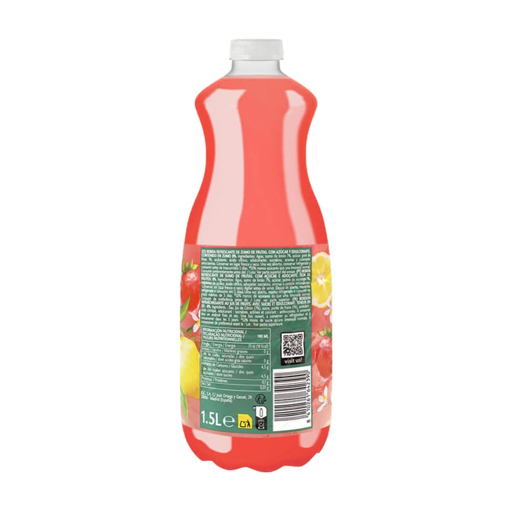 Bebida refrescante de zumo de frutas de limón y fresa light Don Simón (1.5 L) - Miniatura 2