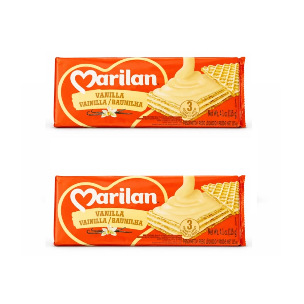 Sorbeto relleno con crema sabor a vainilla Marilan (2 x 115 g / 4.1 oz) - Miniatura 1
